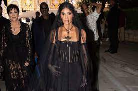 Kim Kardashian goes goth during Dolce 